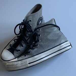 Converse Metallic Gray High-Tops